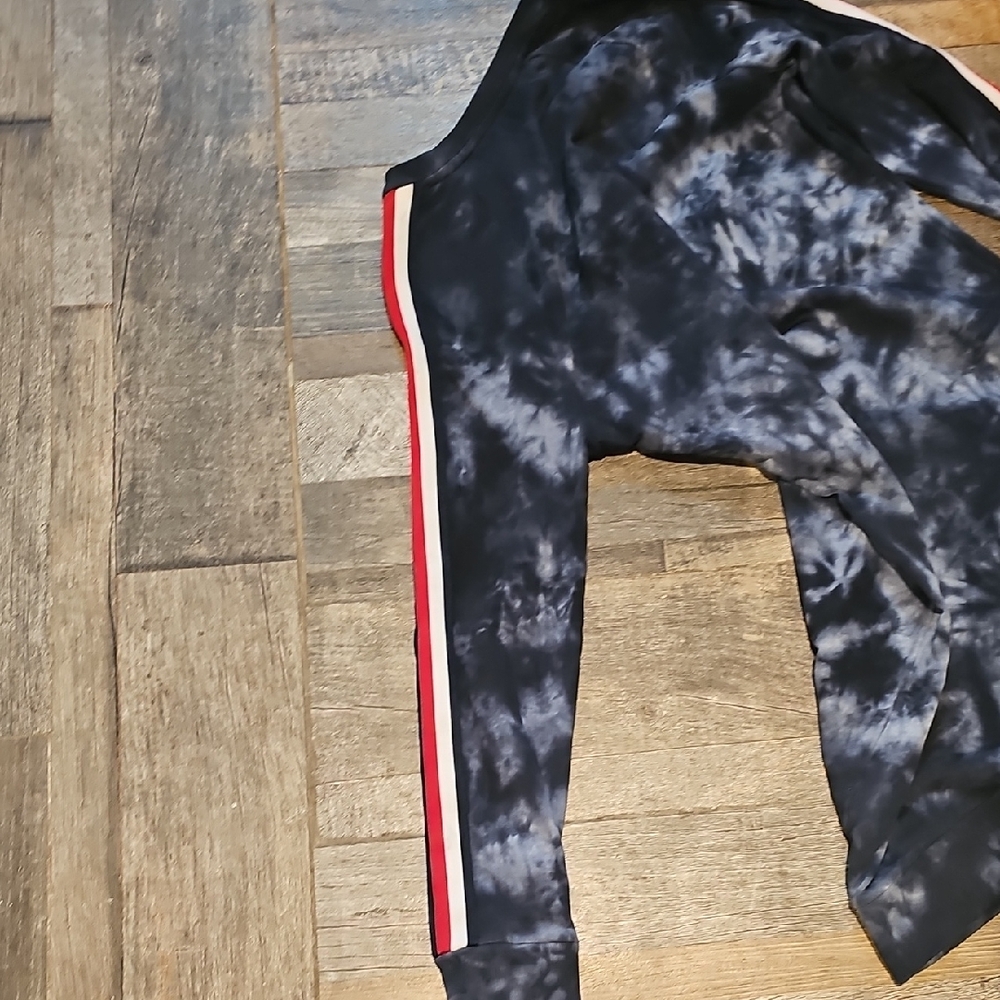 Tommy Hilfiger Women Blue Tie Dye Sweatshirt Drees S Heart Side Stripe. - Picture 11 of 11